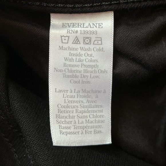 Everlane The Way High Skinny Split Hem Jeans Black Size 25 - Picture 7 of 11